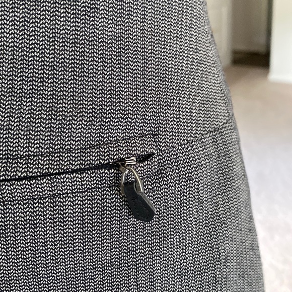 Apostrophe Twill Gray Pencil Skirt - Picture 3 of 5